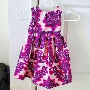Baby Gap 2t fancy purple pink printed dress